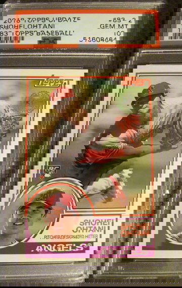 2018 Topps Update Shohei Ohtani 1983 Topps Baseball PSA 10 Gem-Mint