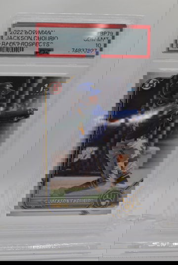 2022 Bowman Chrome Jackson Chourio PSA 10 Gem Mint