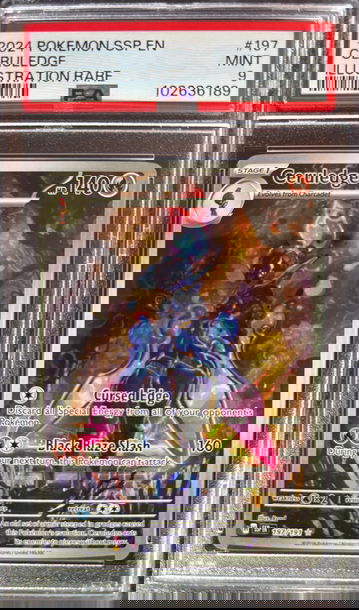 2024 Pokémon Ceruledge Surging Sparks 197/191 PSA 9 Mint