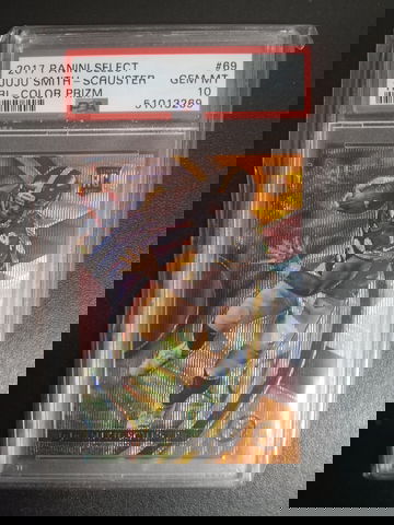 2017 select juju Smith-Schuster #69 Tri Color Prizm PSA 10