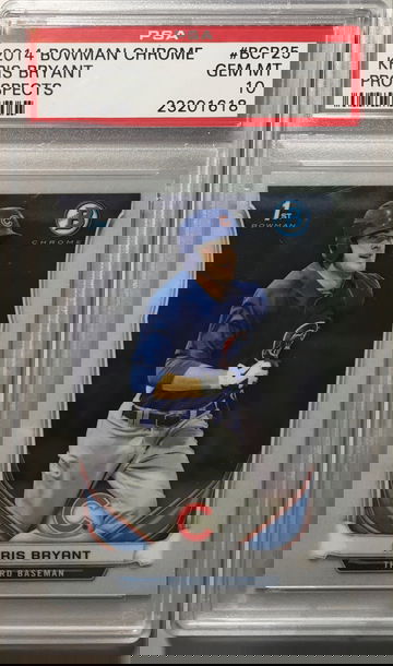 2014 Bowman Chrome Prospects 1st KRIS BRYANT RC #BCP25 PSA 10 Gem