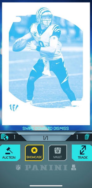 2021 Panini Blitz Absolute FOTL Joe Burrow 1/1