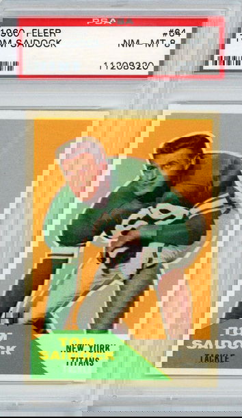 1960 Fleer Tom Saidock #64 PSA 8 P1337