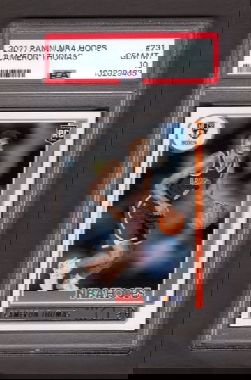 2021 NBA Hoops #231 Cameron Thomas PSA 10 RC Rookie Nets