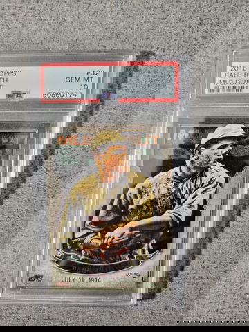 Babe Ruth Mlb Debut 2016 psa 10