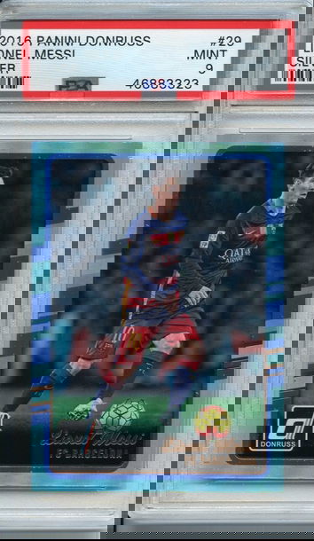 Lionel Messi 2016 Donruss Silver PSA 9 NEP
