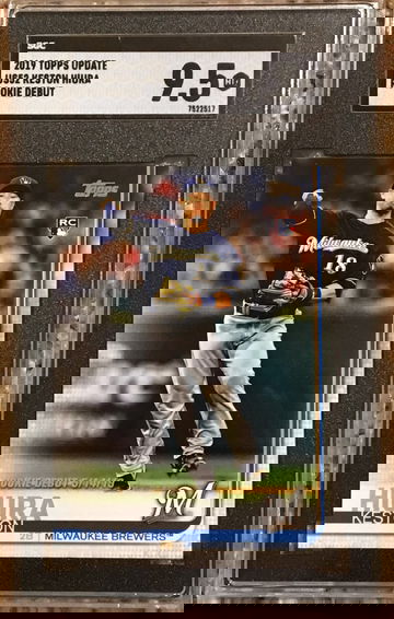 Keston Hiura 2019 Topps Update #US52 Rookie Debut - SGC 9.5 MINT +