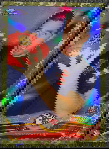 2013 Topps Chrome Travis Kelce Rookie Camo /499