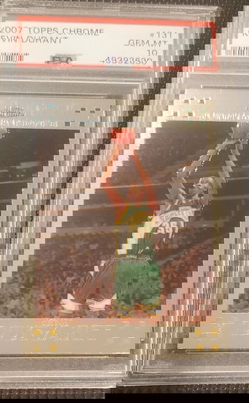 2007 Topps Chrome Kevin Durant Gem MT Psa 10