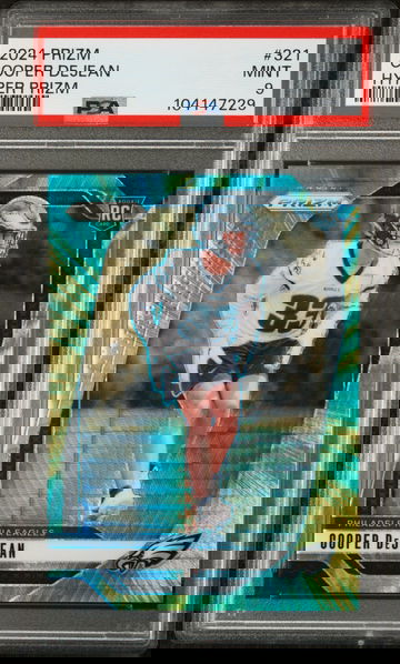 2024 Panini Prizm #321 Cooper Dejean Prizms Hyper PSA 9