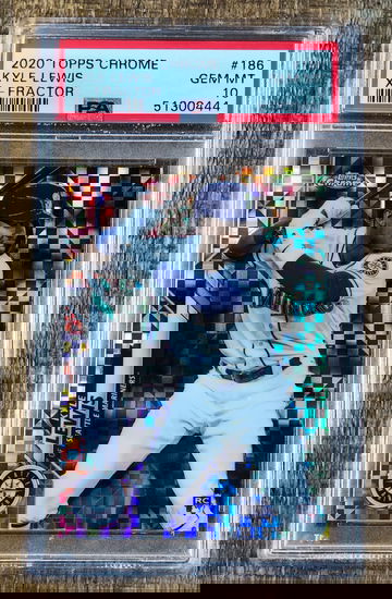 2020 Topps Chrome Kyle Lewis X-Fractor PSA 10