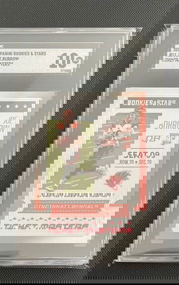  2020 Rookie and Stars Joe Burrow Ticket Masters SGC 10