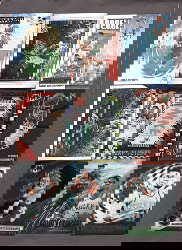 Lot of (20) Giannis Antetokounmpo Basketball Cards - Nice Variety