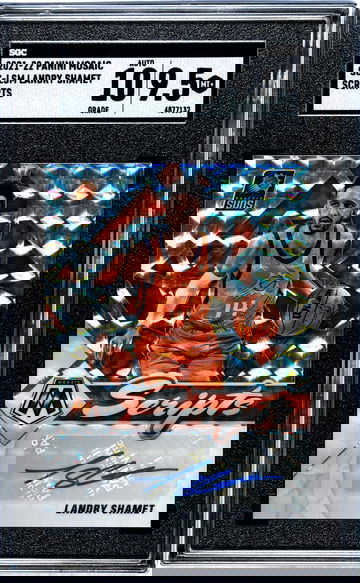 2021-22 Panini Mosaic #SC-LSM Landry Shamet Scripts SGC 9.5