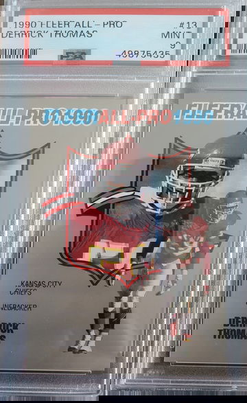 1990 Fleer All Pro Derrick Thomas PSA 9