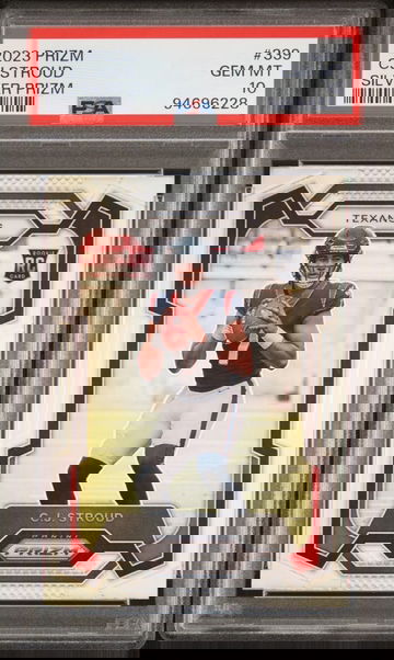 PSA 10 2023 Panini Prizm CJ Stroud Silver Prizm Rookie RC #339