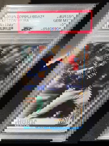 2019 Topps Update Keston Hiura Psa 10