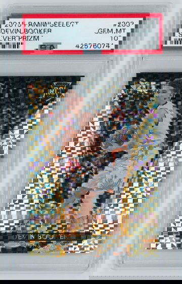 2015-16 Panini Select Silver Prizm #203 Devin Booker Suns RC Rookie PSA 10