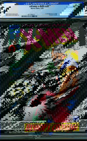 X-MEN #283, CGC 9.4 NM -- 1st full appearance of Bishop.