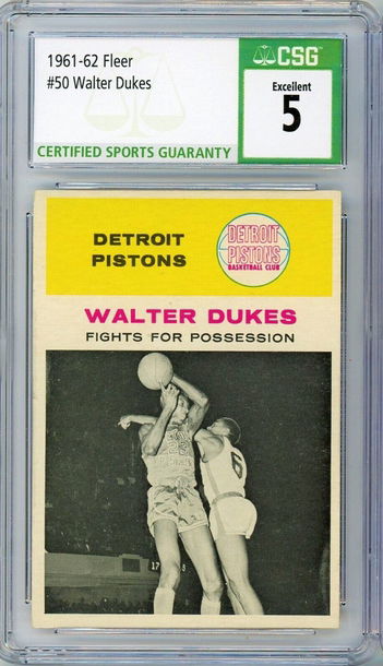 1961 Fleer Walter Dukes In Action #50 CSG 5 P1281
