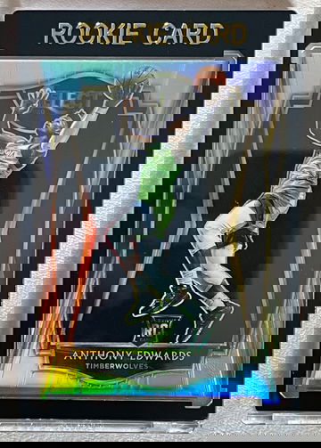 2020 2021 Panini NBA Select Anthony Edwards Premier Level Silver Prizm