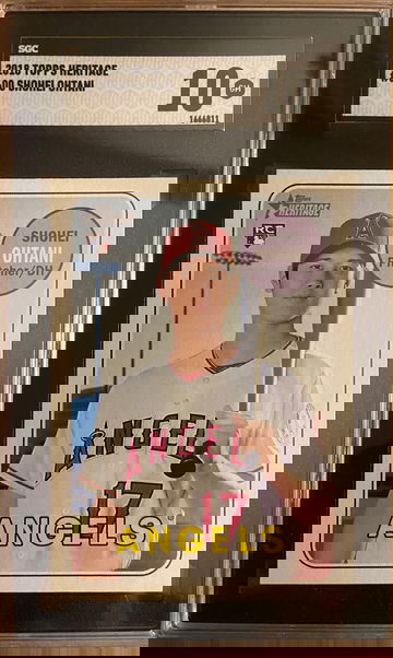 2018 Topps Heritage Shohei Ohtani #600 SGC 10 GEM RC Rookie Angels