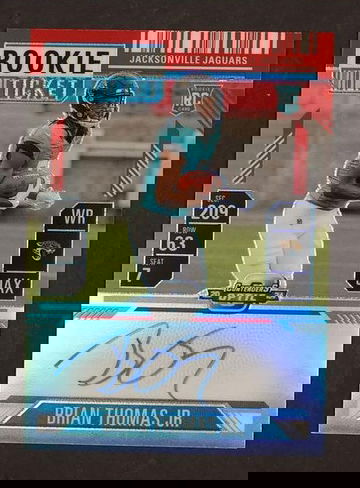 2024 Panini Contenders Optic #103 Brian Thomas Jr. Rookie Ticket Auto /175 RC