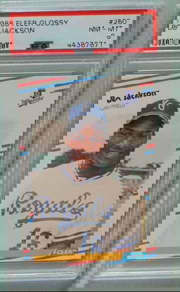 1988 Fleer Glossy Bo Jackson PSA 8