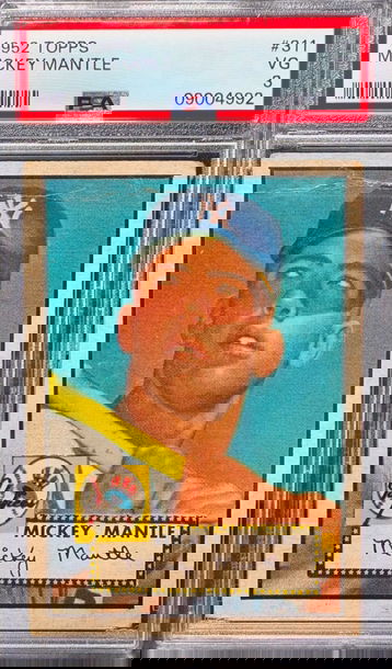 1952 Topps Mickey Mantle #311 PSA 3