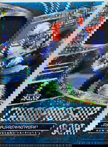 2021 Spectra Rob Gronkowski CHAMPIONSHIP GEAR NEON BLUE #CG-RG Seral #1 of 60