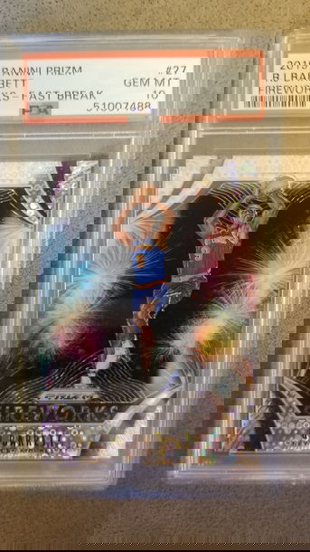 2019-20 Panini Fast Break Prizm Fireworks #27 RJ Barrett RC Rookie PSA 10