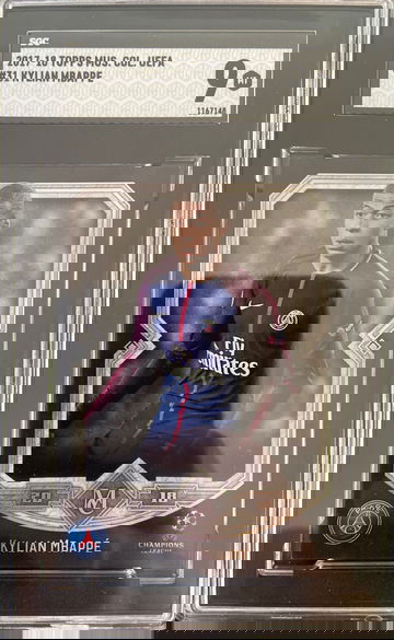 RARE 2017 Topps Museum KYLIAN MBAPPE RC ROOKIE SGC 9 Potential POP 11 