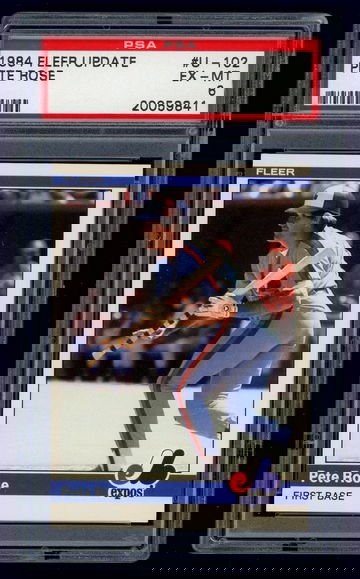 1984 Fleer Update Pete Rose #U102