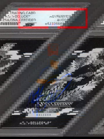 AJ Pollock Signed Autographed 2009 Elite Extra Edition #17 PSA DNA COA RC