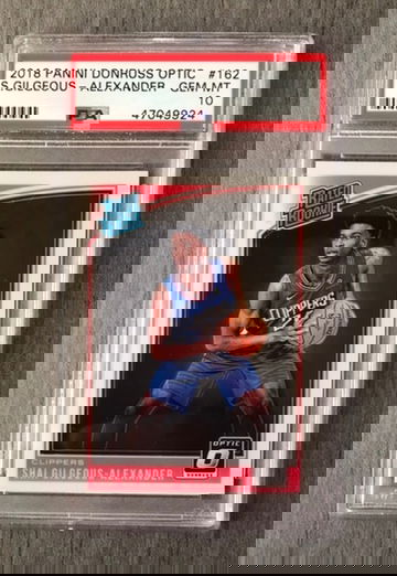 2018 Optic Shai Gilgeous-Alexander Rookie PSA 10 #162