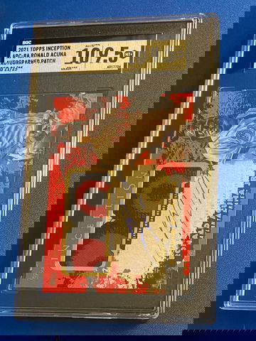 2021 TOPPS INCEPTION APC-RA RONALD ACUNA AUTO SGC9.5MINT+/AUTO10 💪