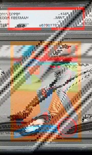 2011 Freddie Freeman Topps Update Gold. PSA 9