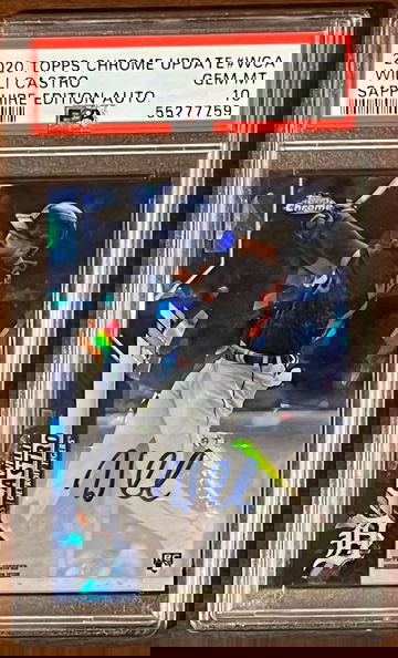 POP 6! Gem Mint PSA 10 Willi Castro Rookie RC SAPPHIRE AUTO AUTOGRAPH REFRACTOR 2020 Topps Chrome Update 