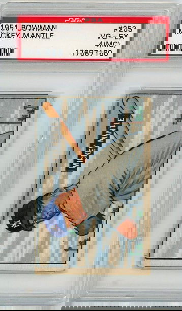 1951 Bowman Mickey Mantle Rookie #253 PSA 4 (MC) P1298