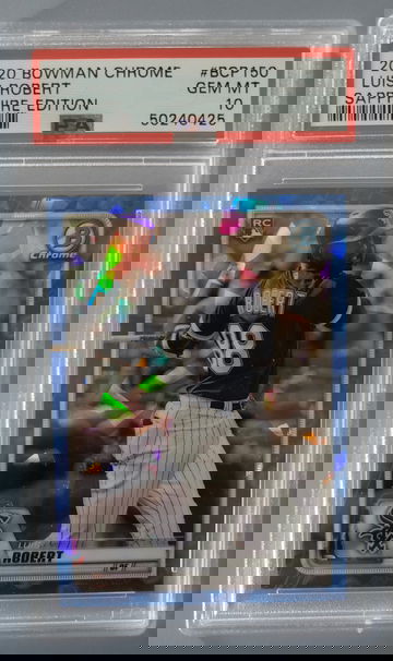 2020 Bowman Chrome Sapphire Edition Luis Robert Rookie Card PSA 10