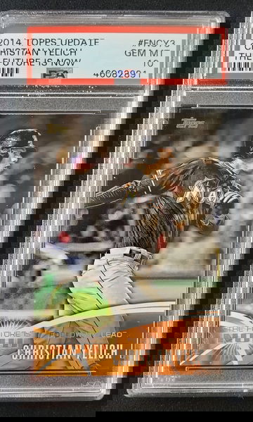 Christian Yelich 2014 Topps Update #FNCY3 #FN-CY3 The Future is Now Miami Marlins Milwaukee Brewers PSA 10