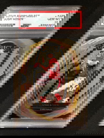 2018 Panini Select - Josh Rosen - Premier Level Rookie Base PSA 10 Gem Mint