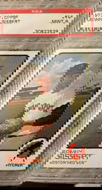 1973 TOPPS #14 PSA 9 SONNY SIEBERT