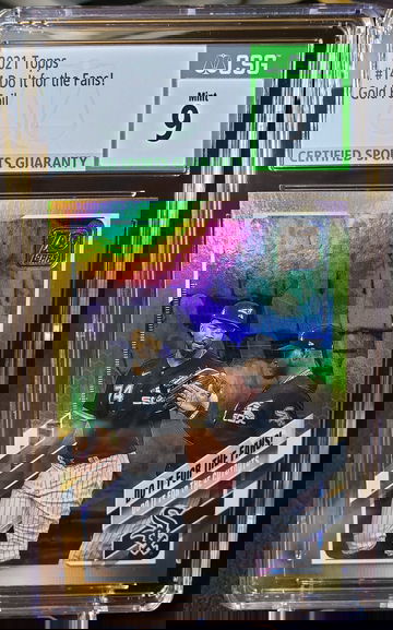 2021 Topps Do It For The Fans #14 Gold Foil White Sox Robert Jimenez Mint CSG 9