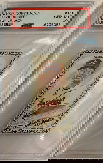 2018 Topps Allen & Ginter Ozzie Albies black mini PSA 10