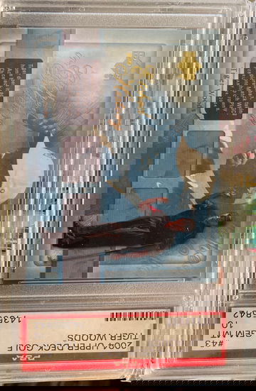 RARE 2004 Upper Deck Golf Tiger Woods Etched In History #43 PSA 10