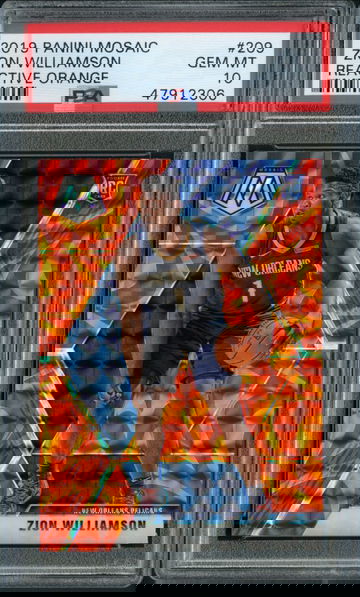 2019 MOSAIC ORANGE ZION WILLIAMSON PSA 10