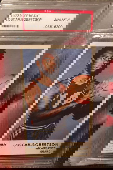 Oscar Robertson 1972 Icee Bear PSA 8 MEGA Card