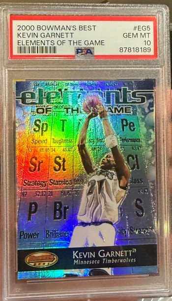2000 Bowman’s Best Kevin Garnett Elements of the Game PSA 10