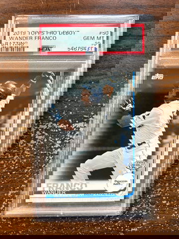 2019 Topps Pro Debut 50 Wander Franco Batting PSA 10